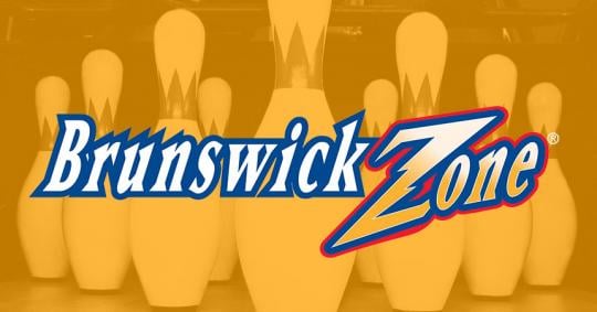 Brunswick Zone logo on a yellow background