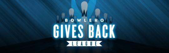 text: bowlero gives back league
