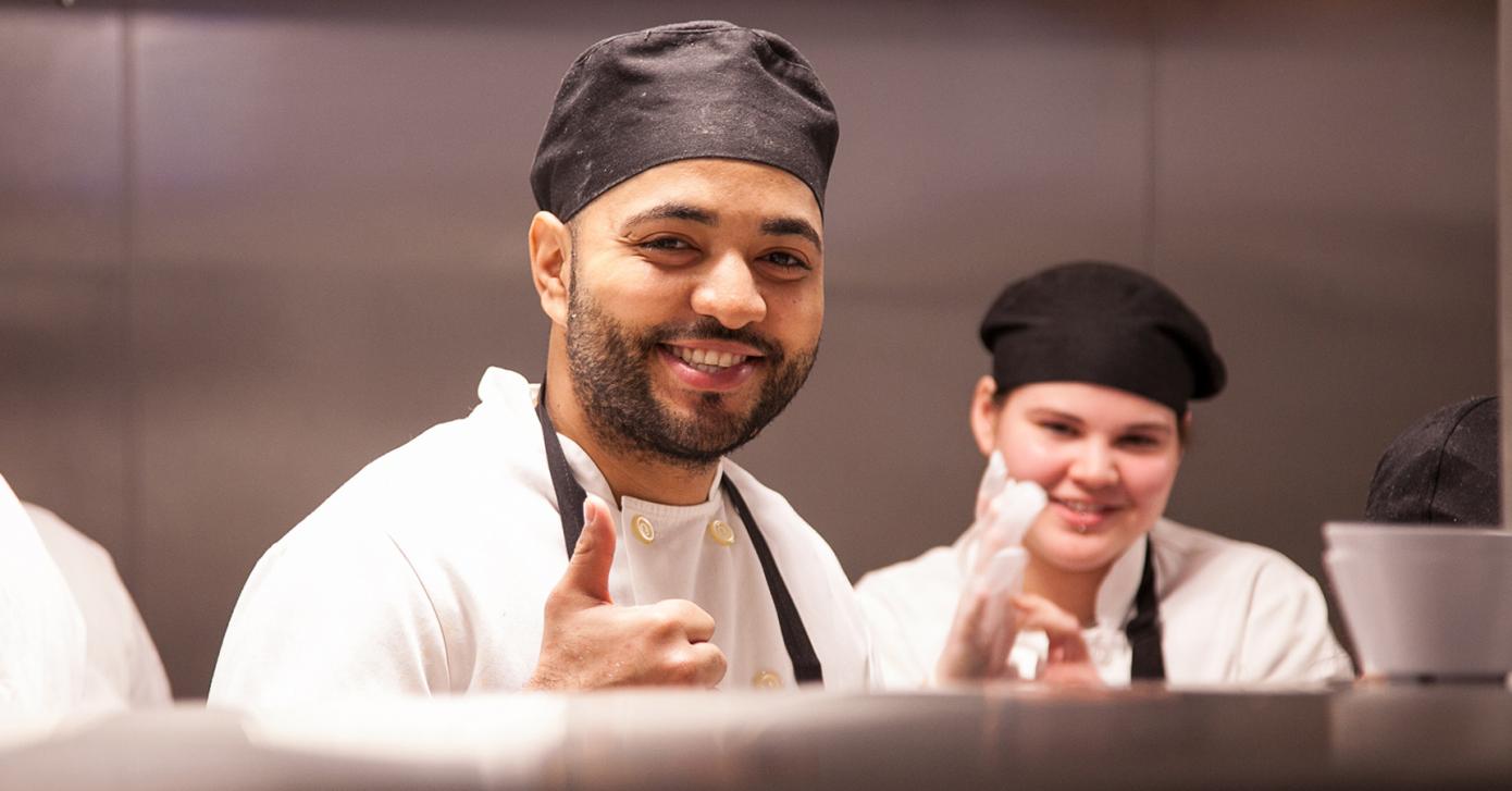Chef giving a thumbs up