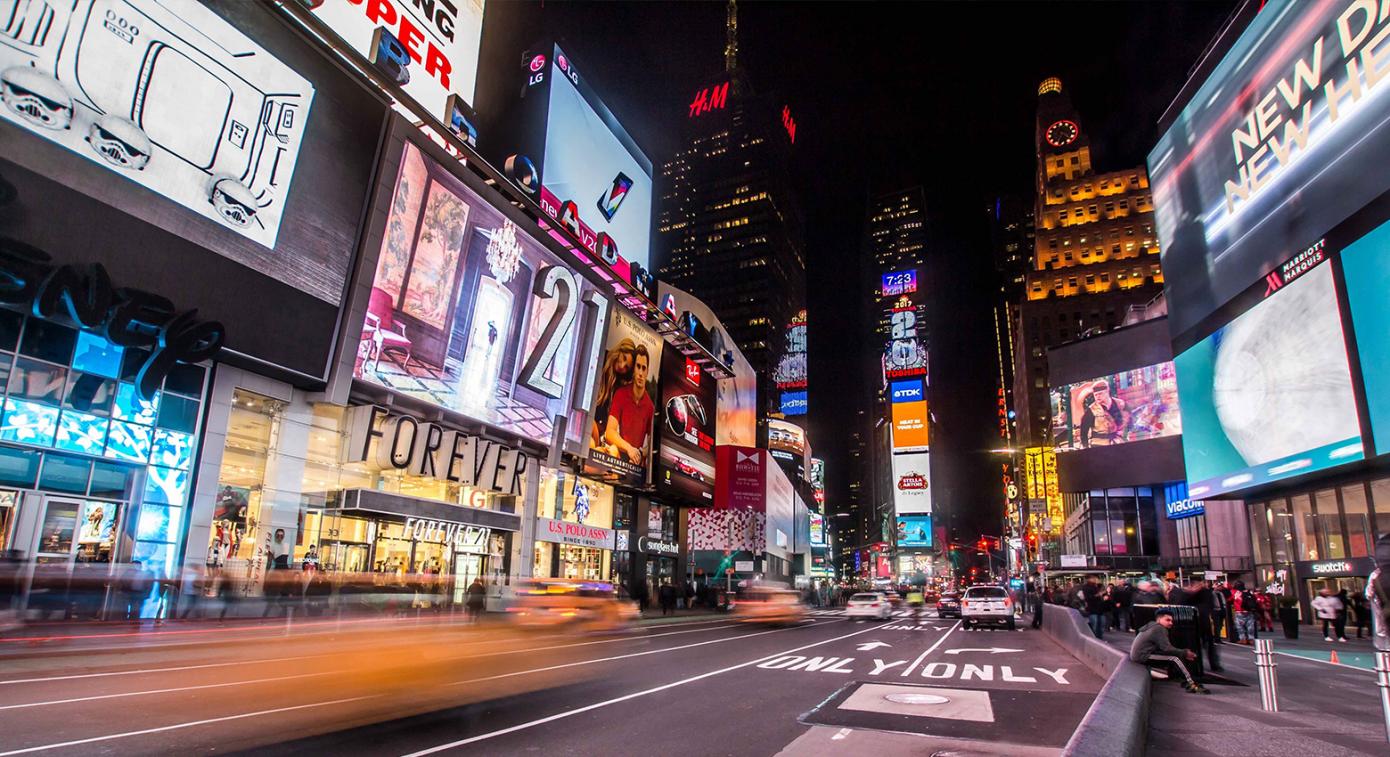 Times Square at night